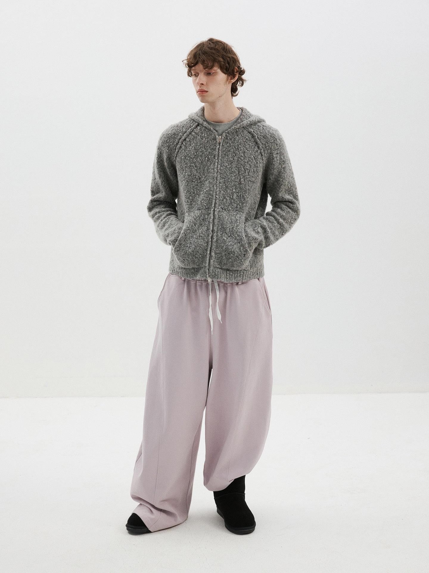 Delivery Dusty Pink Purple 3d Curved Seam Oversized Women&