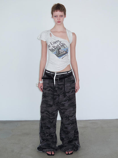 Delivery Energy Folded Sleeve Crop Top