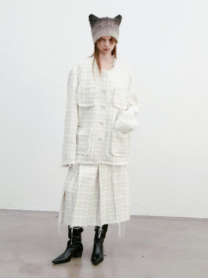 Delivery Frayed Fringe Tassel Woven Relaxed Cream Women&