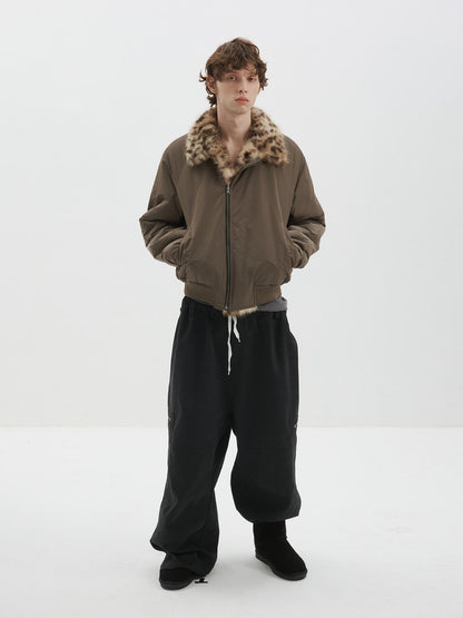 Delivery Gradient Leopard Print Reversible Double Sided Women&