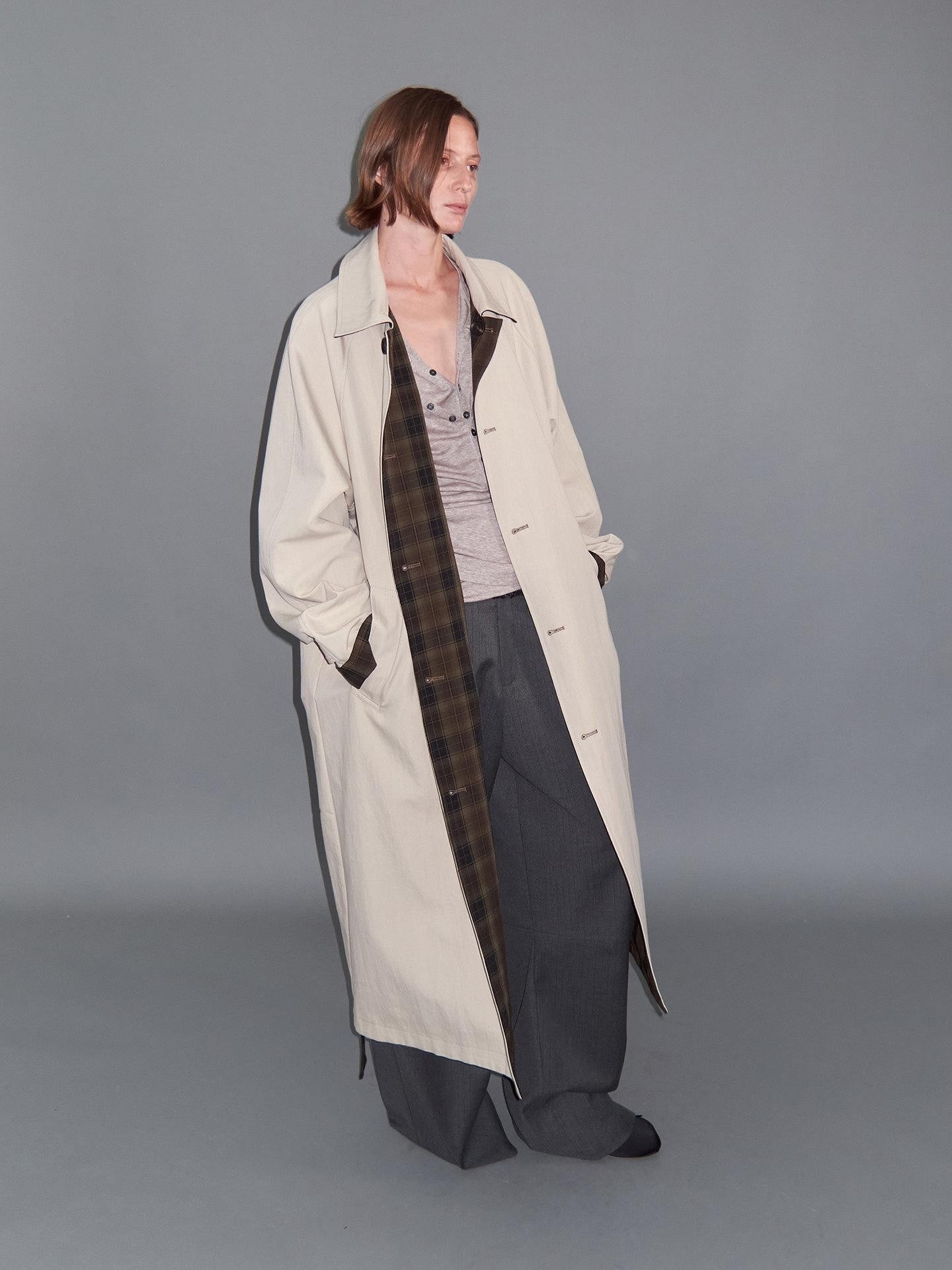 Delivery Gray Pinstripe Pleated Relaxed Women&