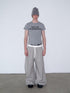 Delivery Grey Letter Print Crew Neck Straight Women&