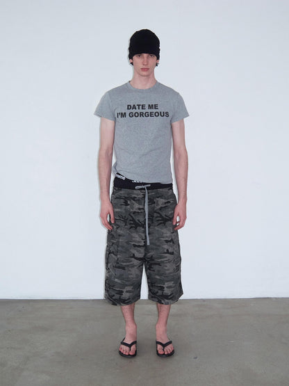 Delivery Grey Letter Print Crew Neck Straight Women&