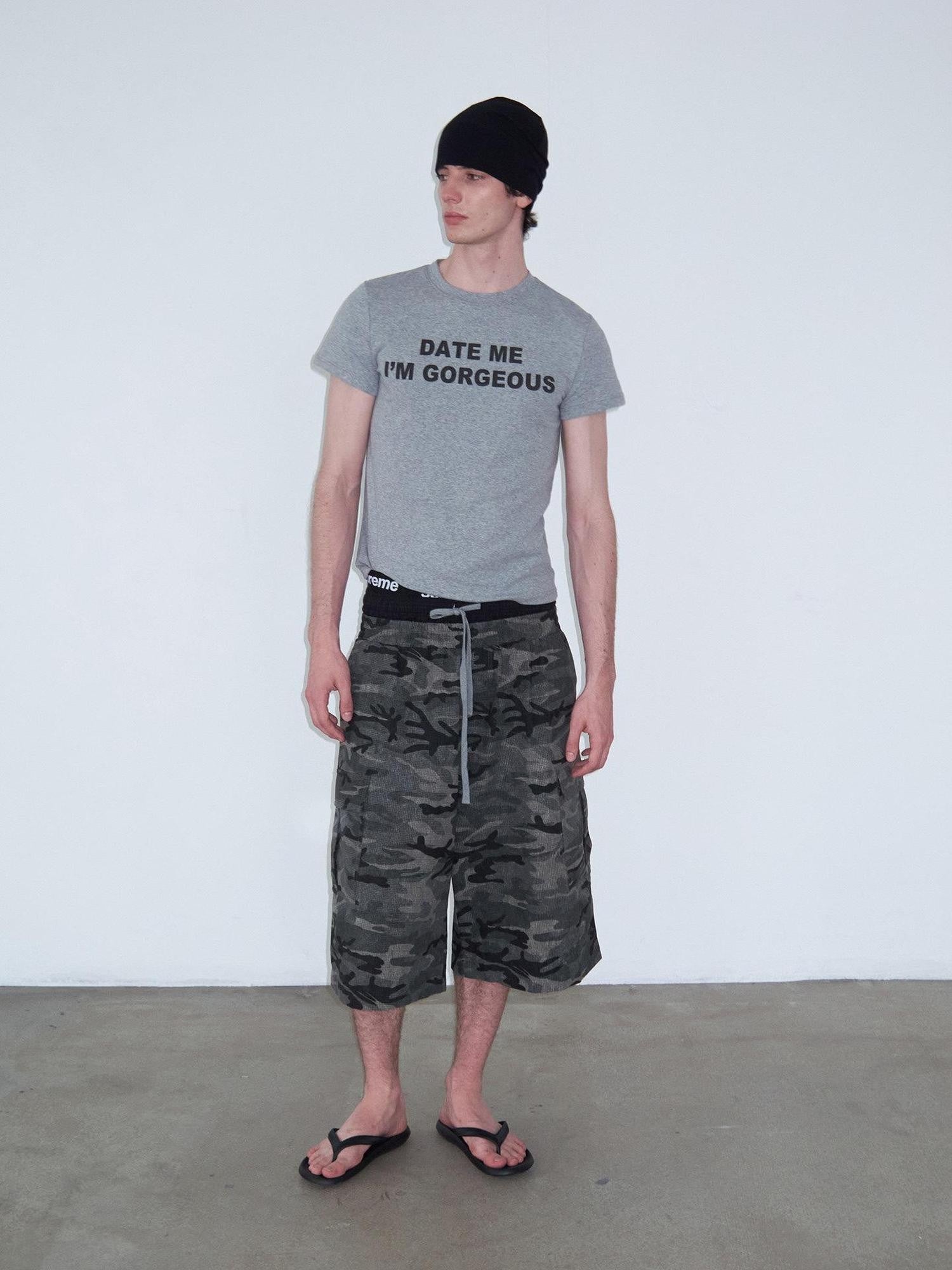 Delivery Grey Letter Print Crew Neck Straight Women&