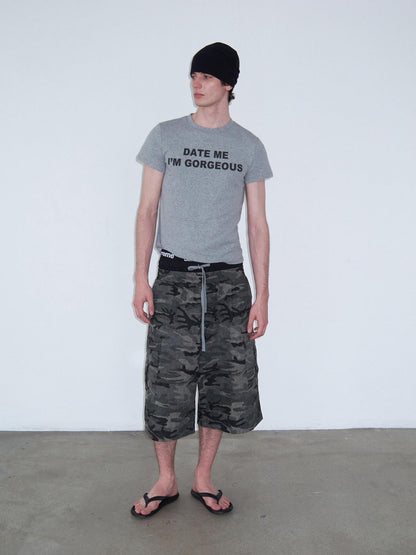 Delivery Grey Letter Print Crew Neck Straight Women&