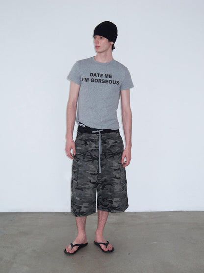 Delivery Grey Letter Print Crew Neck Straight Women&