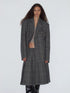 Delivery Grey Plaid Blazer And Box Pleat Skirt Women&