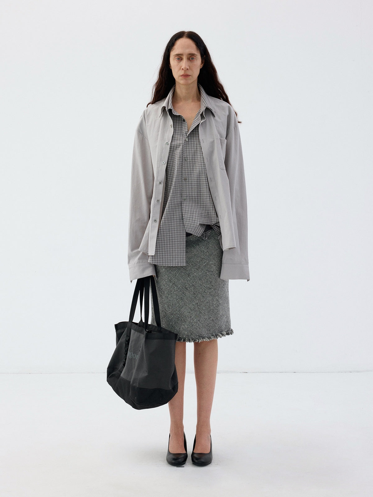 Delivery_Grey_Plaid_Deconstructed_Fake_Two_Piece_Collared_Cotton_Women&