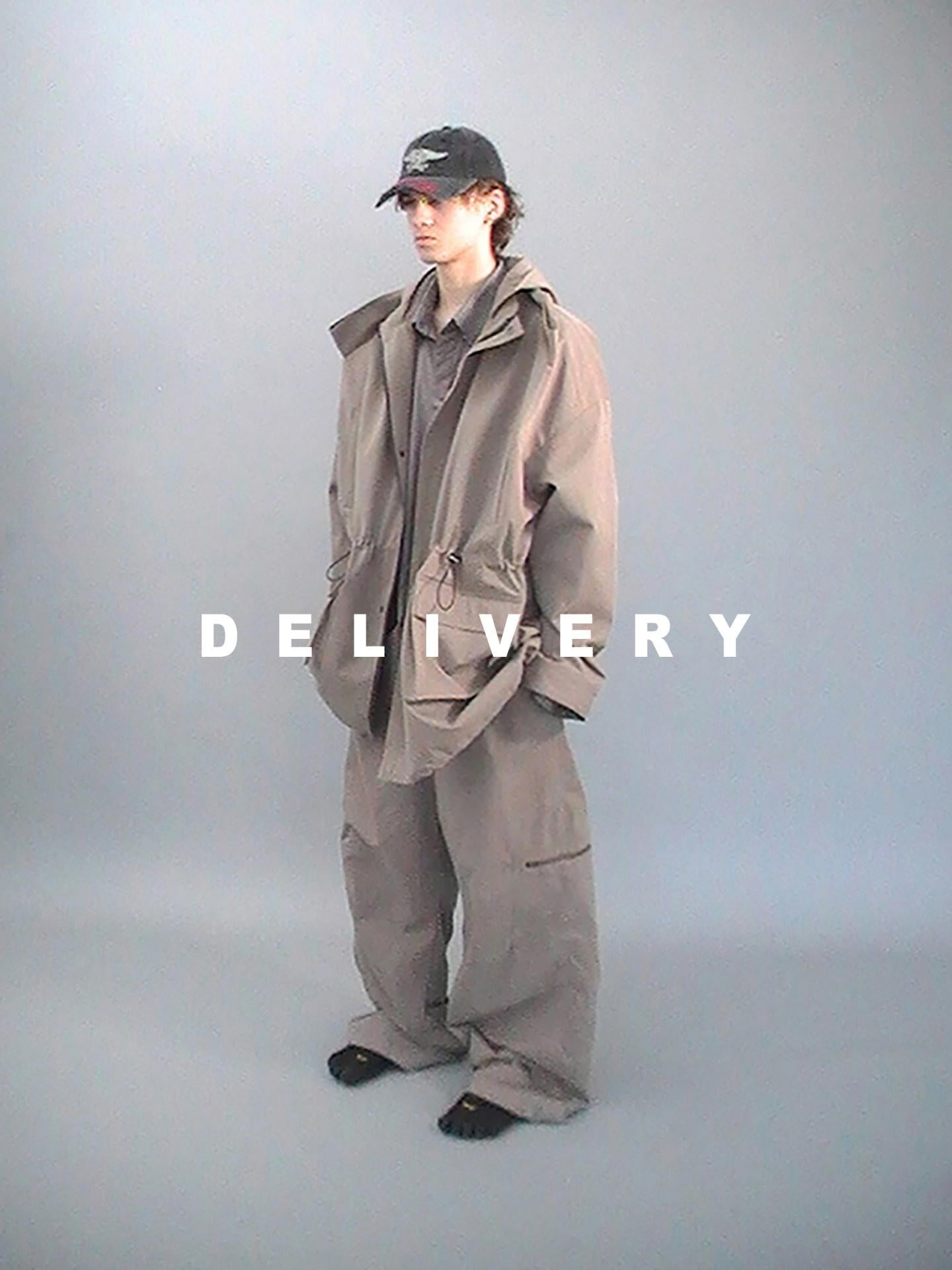 Delivery Khaki Double Collar Hooded Detachable Quilted Women&