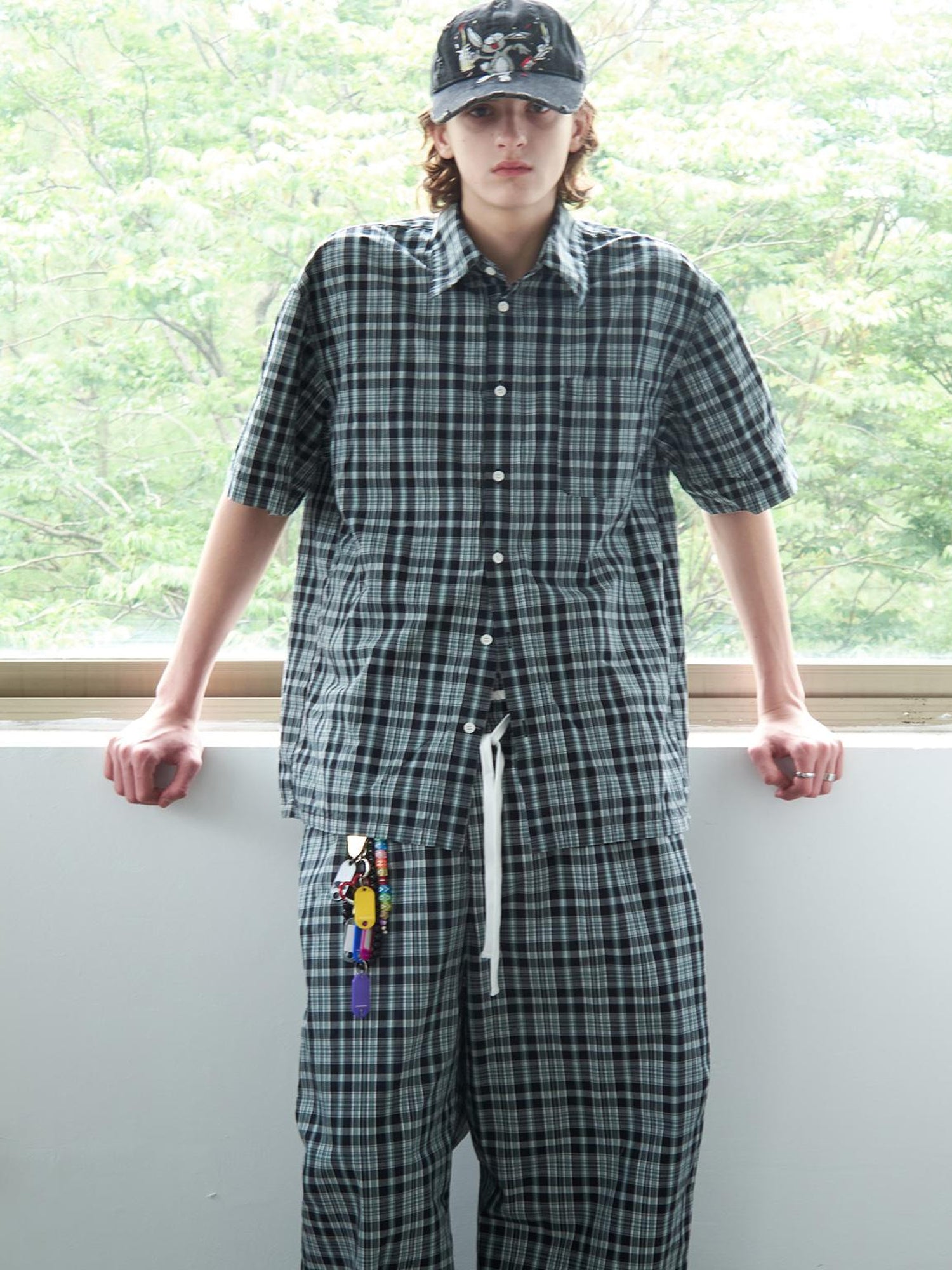 Delivery Kitten Positive Relaxed Drawstring Wide Leg Pants