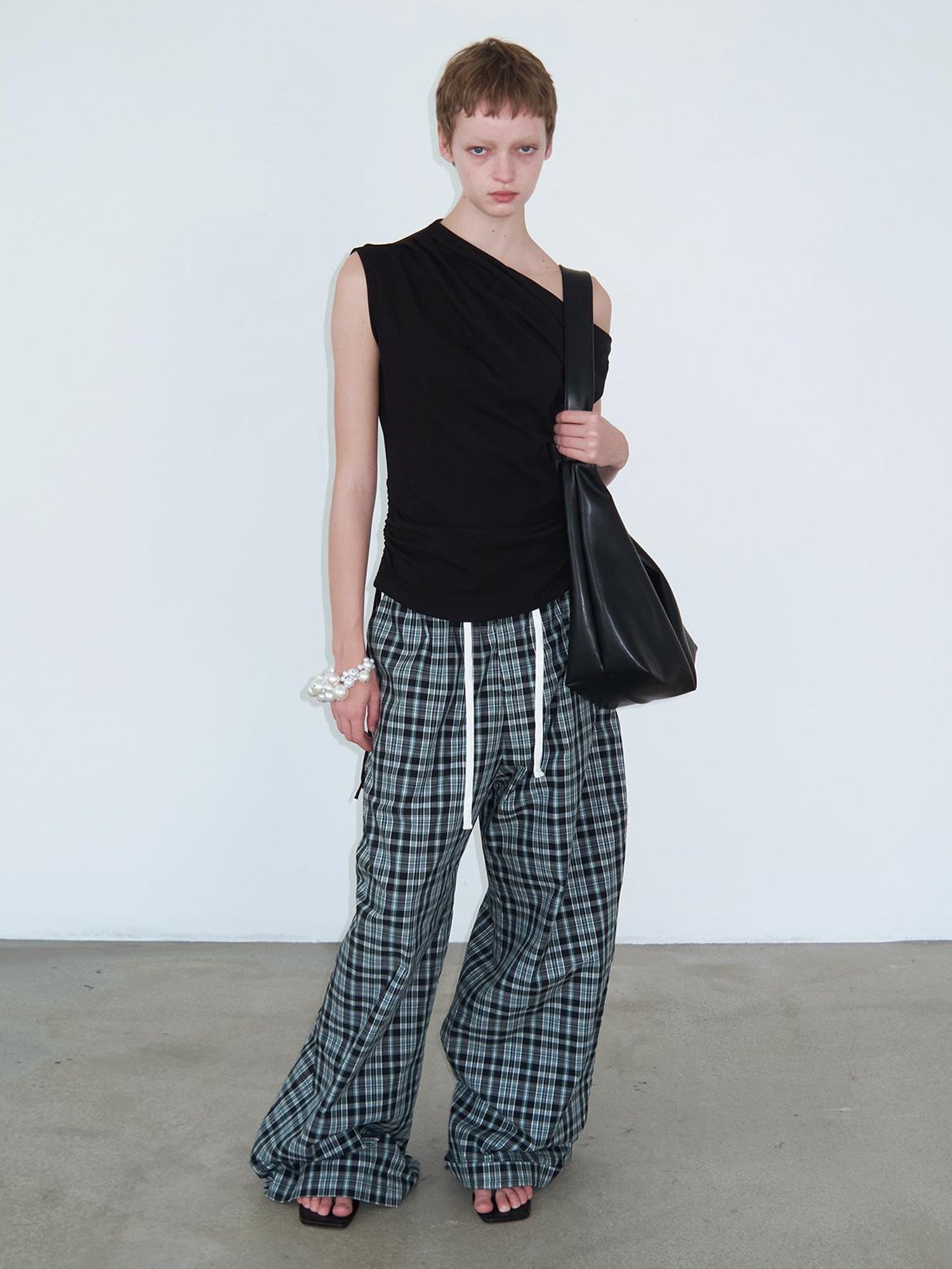 Delivery Kitten Positive Relaxed Drawstring Wide Leg Pants