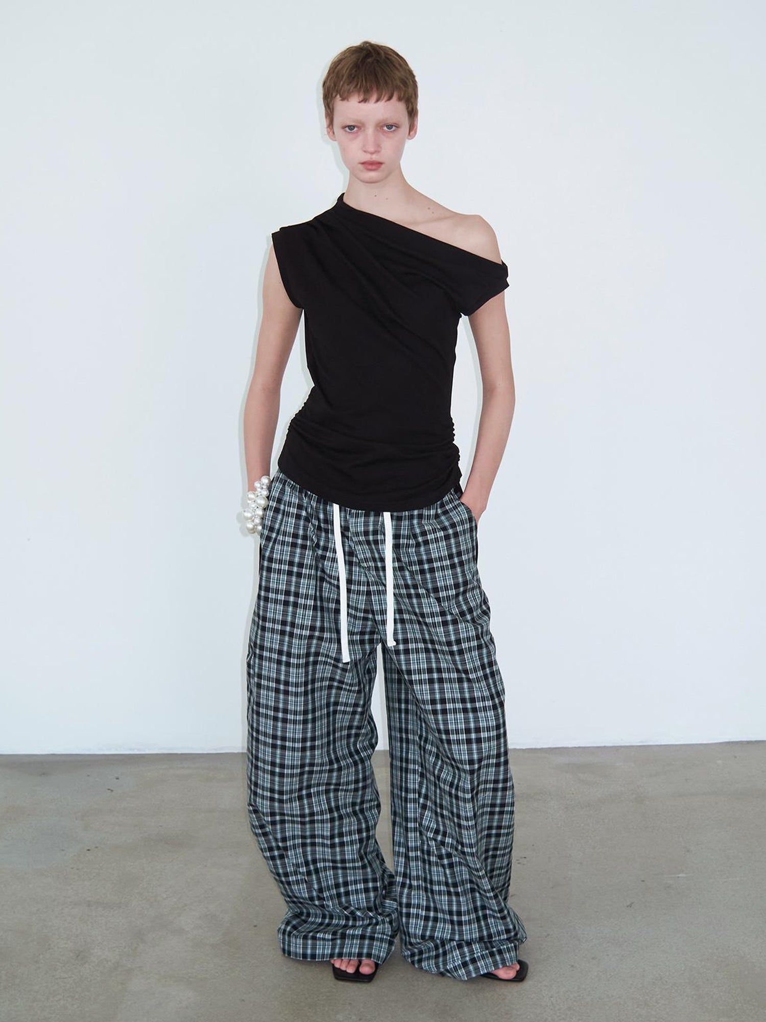 Delivery Kitten Positive Relaxed Drawstring Wide Leg Pants