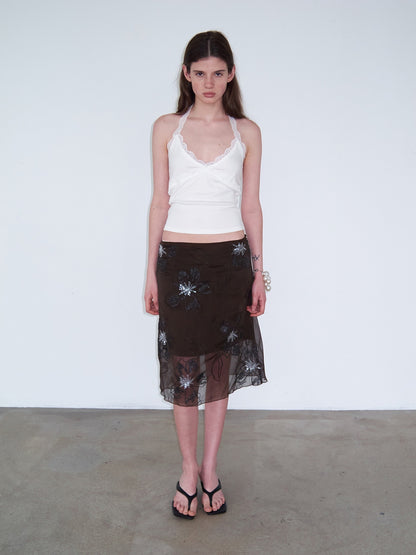 Delivery_Lace_Trim_Backless_Spliced_V-neck_Slim_Short_Women&