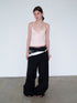 Delivery_Lace_Trim_Backless_Spliced_V-neck_Slim_Short_Women&