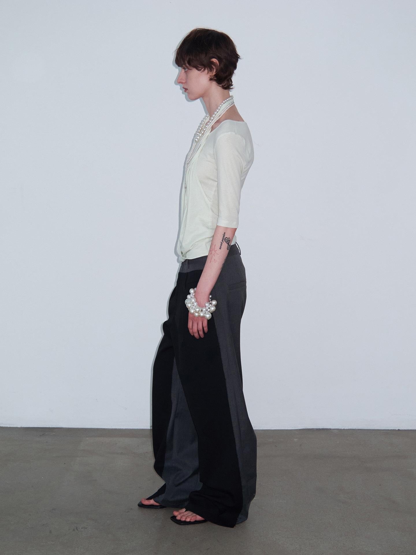 Delivery Layered Knot Halter Round Neck Women&