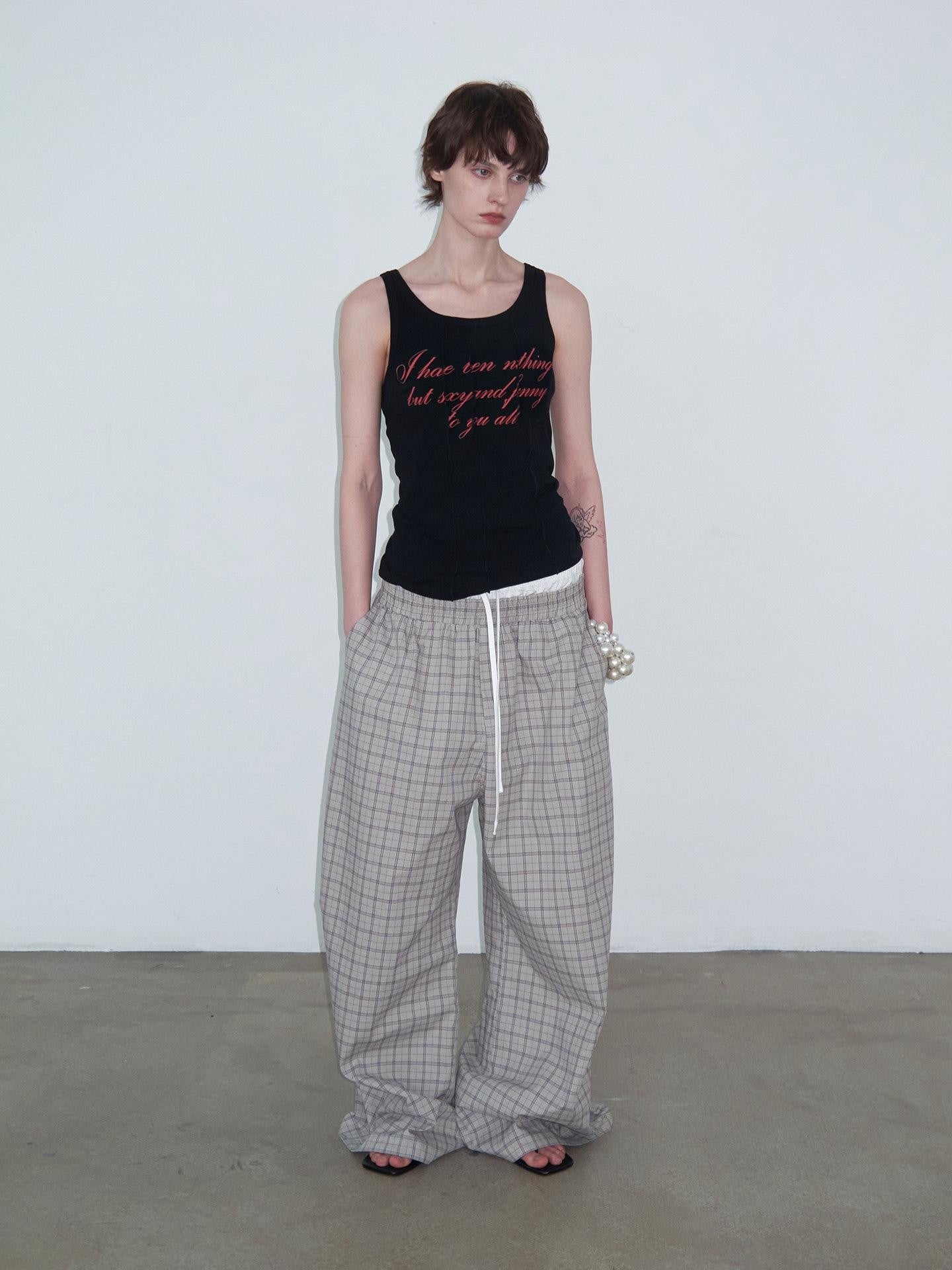 Delivery Letter Print Deconstructed Crewneck Slim Women&