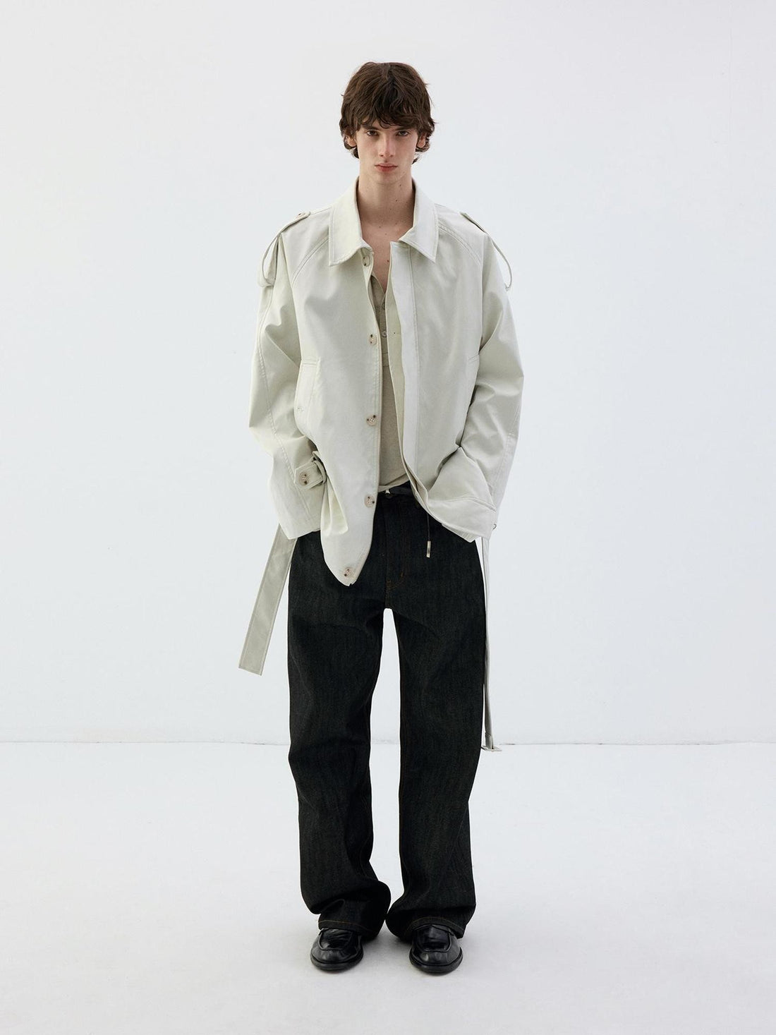 Delivery Matte Brushed Satin Luster Off White Wrinkle Resistant Zip Women&