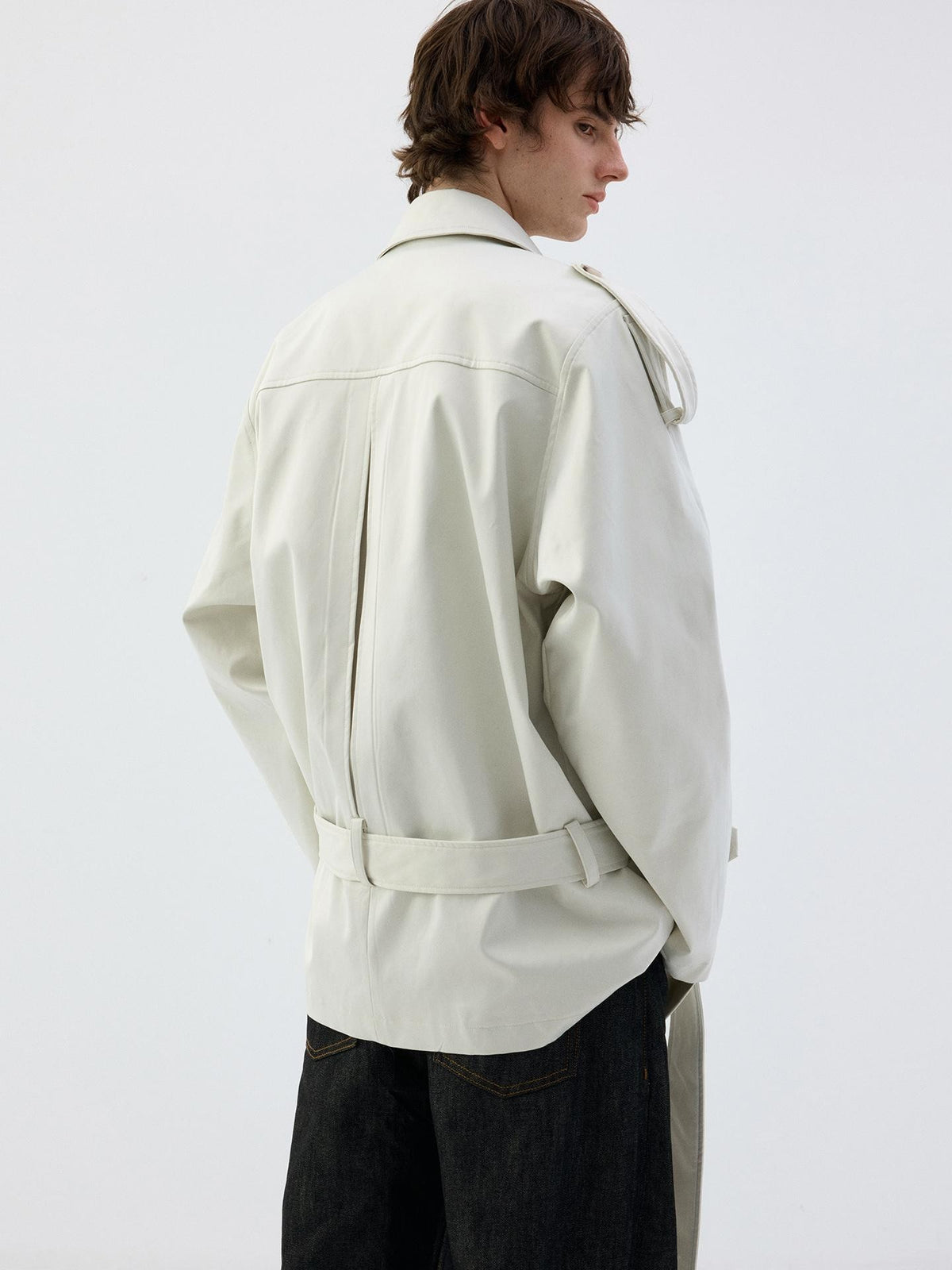 Delivery Matte Brushed Satin Luster Off White Wrinkle Resistant Zip Women&
