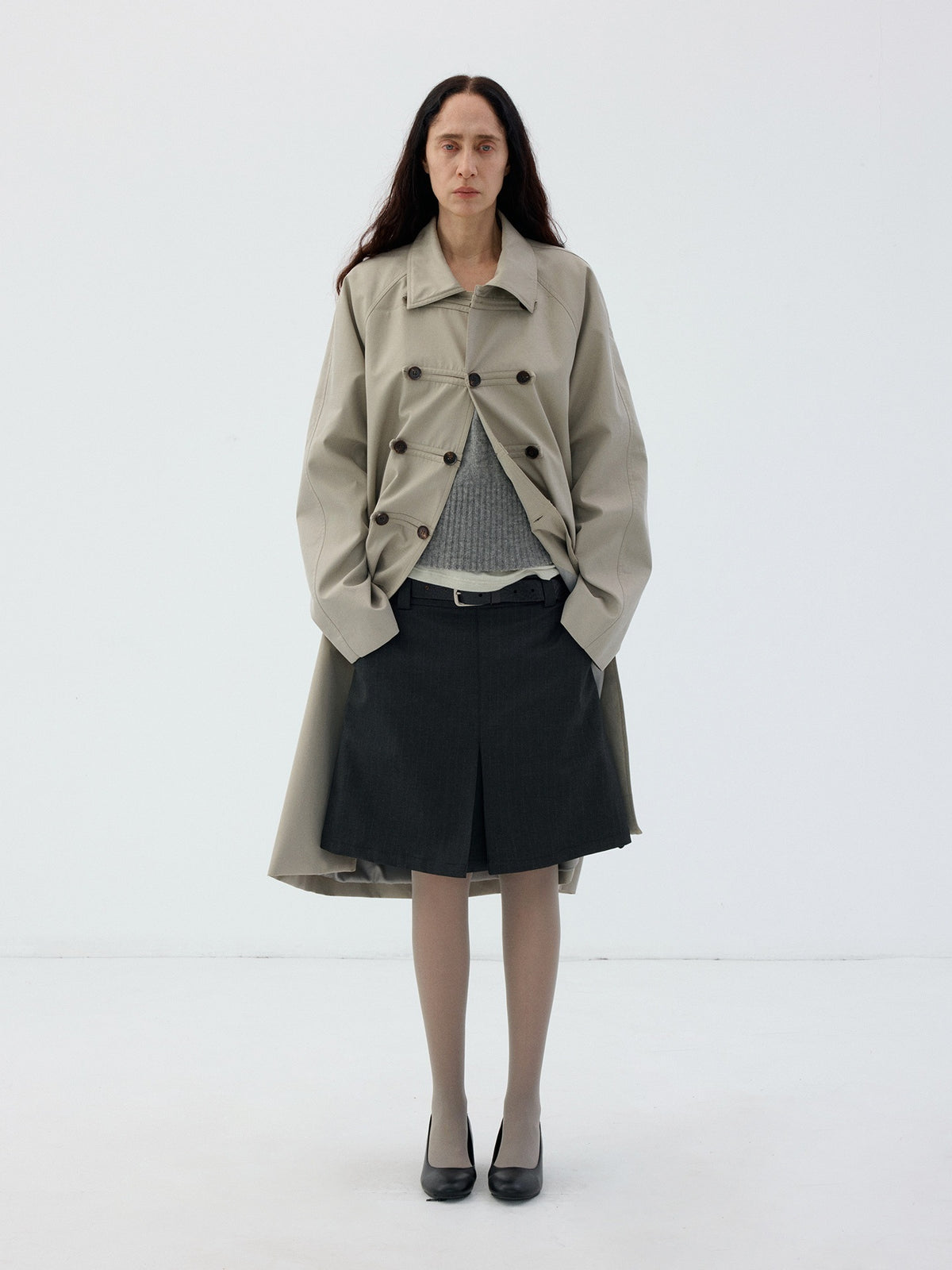Delivery_Napoleon_Button_Loose_Long_Sleeve_Lapel_Women&