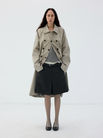 Delivery Napoleon Button Loose Long Sleeve Lapel Women&