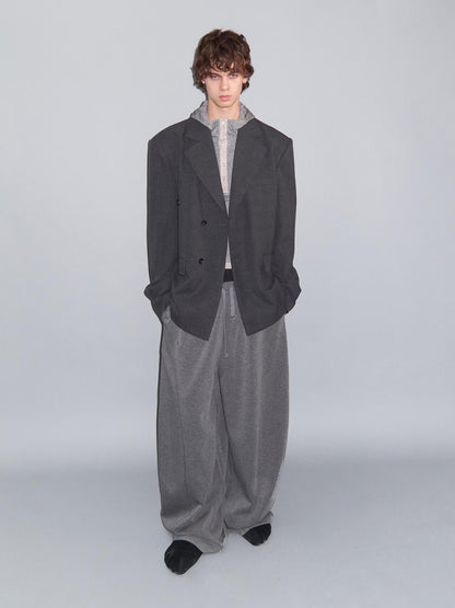 Delivery Plaid Notch Lapel Oversized Women&