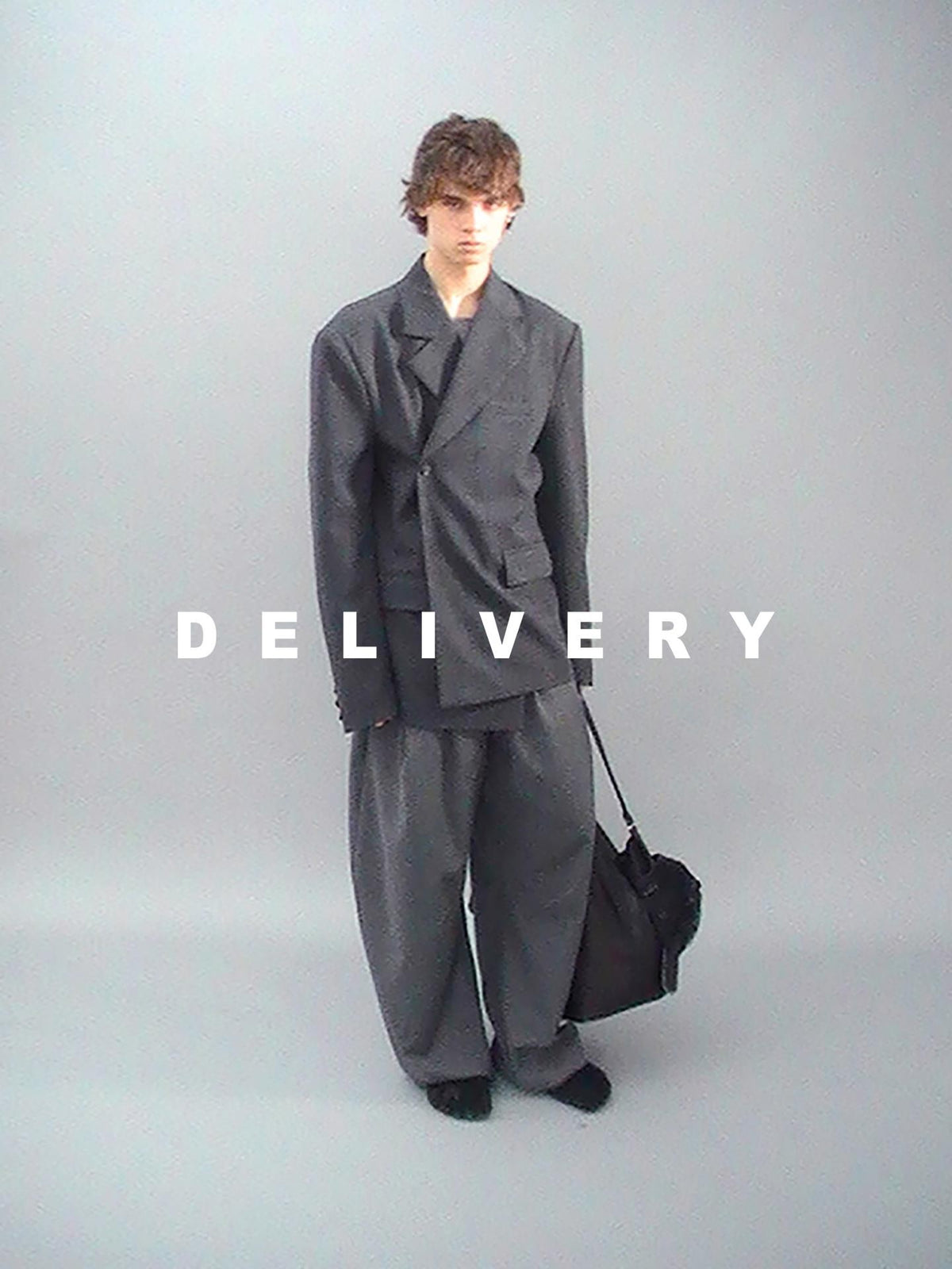 Delivery Plaid Notch Lapel Oversized Women&
