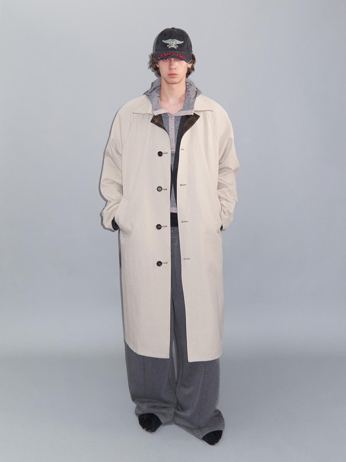 Delivery Plaid Reversible Relaxed Long Square Neck Women&