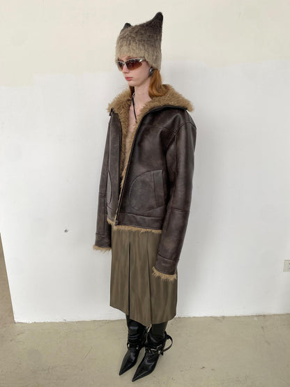 Delivery Reversible Two Tone Zip Up Women&