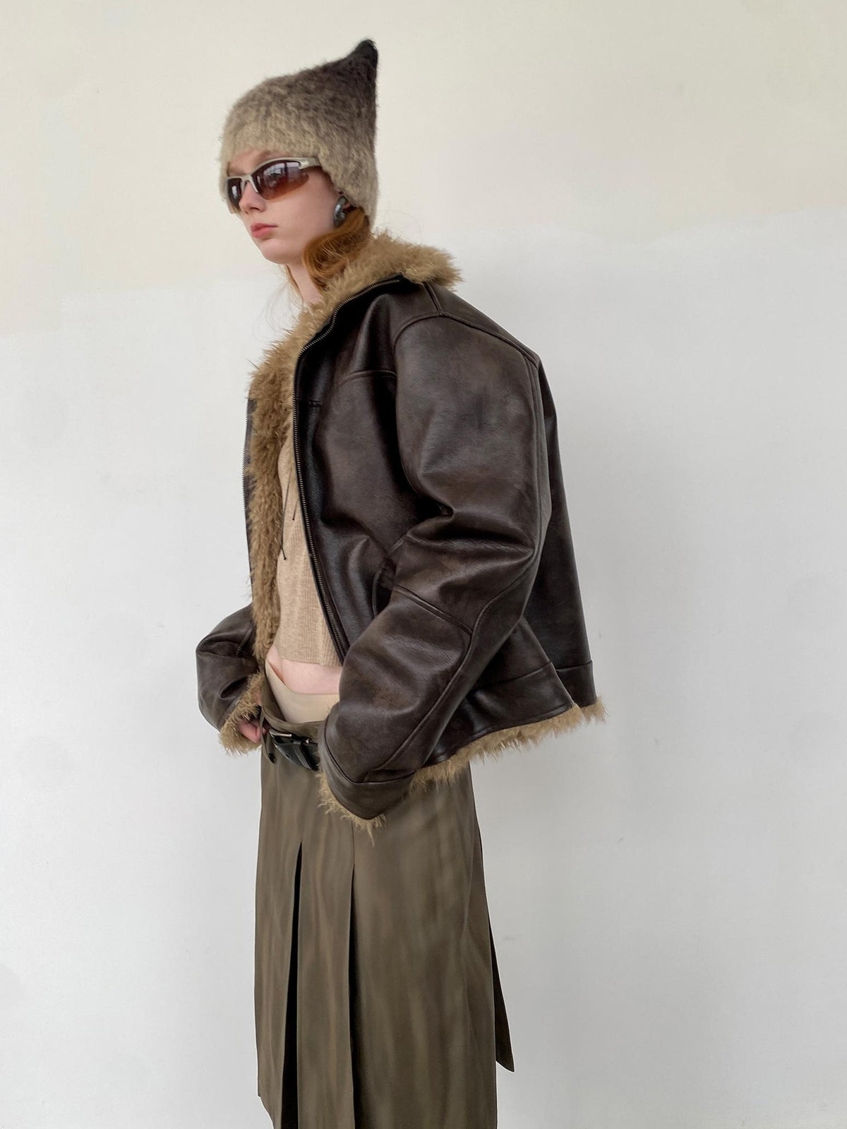 Delivery Reversible Two Tone Zip Up Women&