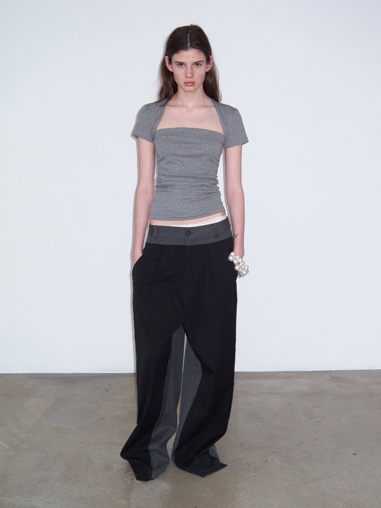 Delivery_Ruched_Square_Neck_Mock_Two_Piece_Slim_Fit_Women&