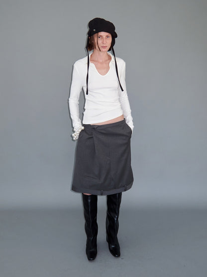 Delivery_Slim_Fit_Polo_U_Neck_Knit_Lettering_Women&