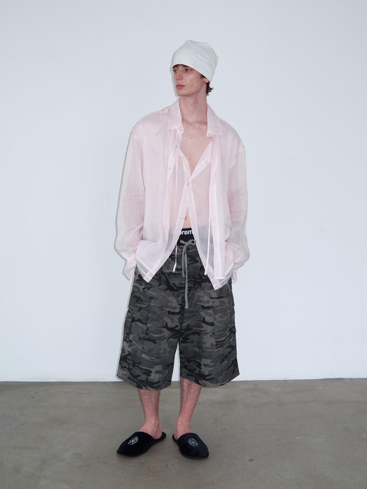 Delivery Soft Pink Loose Layered Faux Two Piece Women&