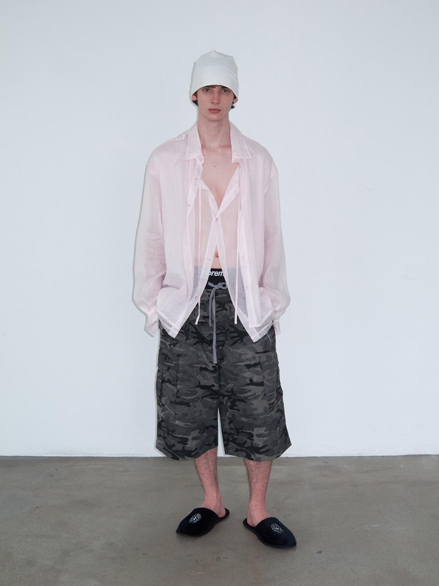Delivery Soft Pink Loose Layered Faux Two Piece Women&