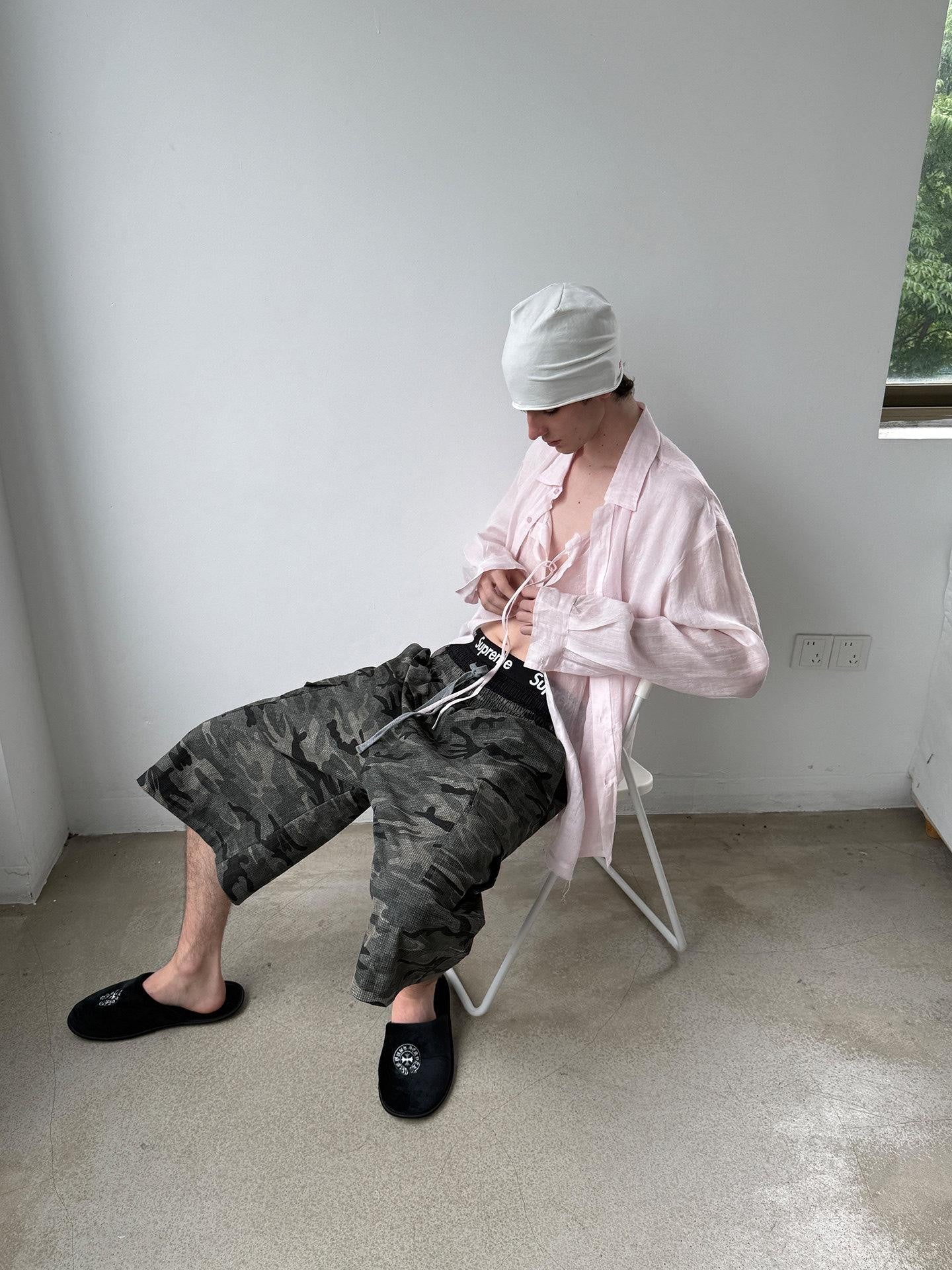 Delivery Soft Pink Loose Layered Faux Two Piece Women&