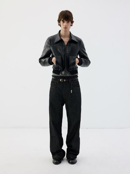 Delivery Vintage Black Cropped Zip Square Neck Skinny Fit Women&