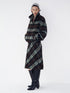 Delivery Vintage Brown Green Plaid Zip Jacket Straight Skirt Women&
