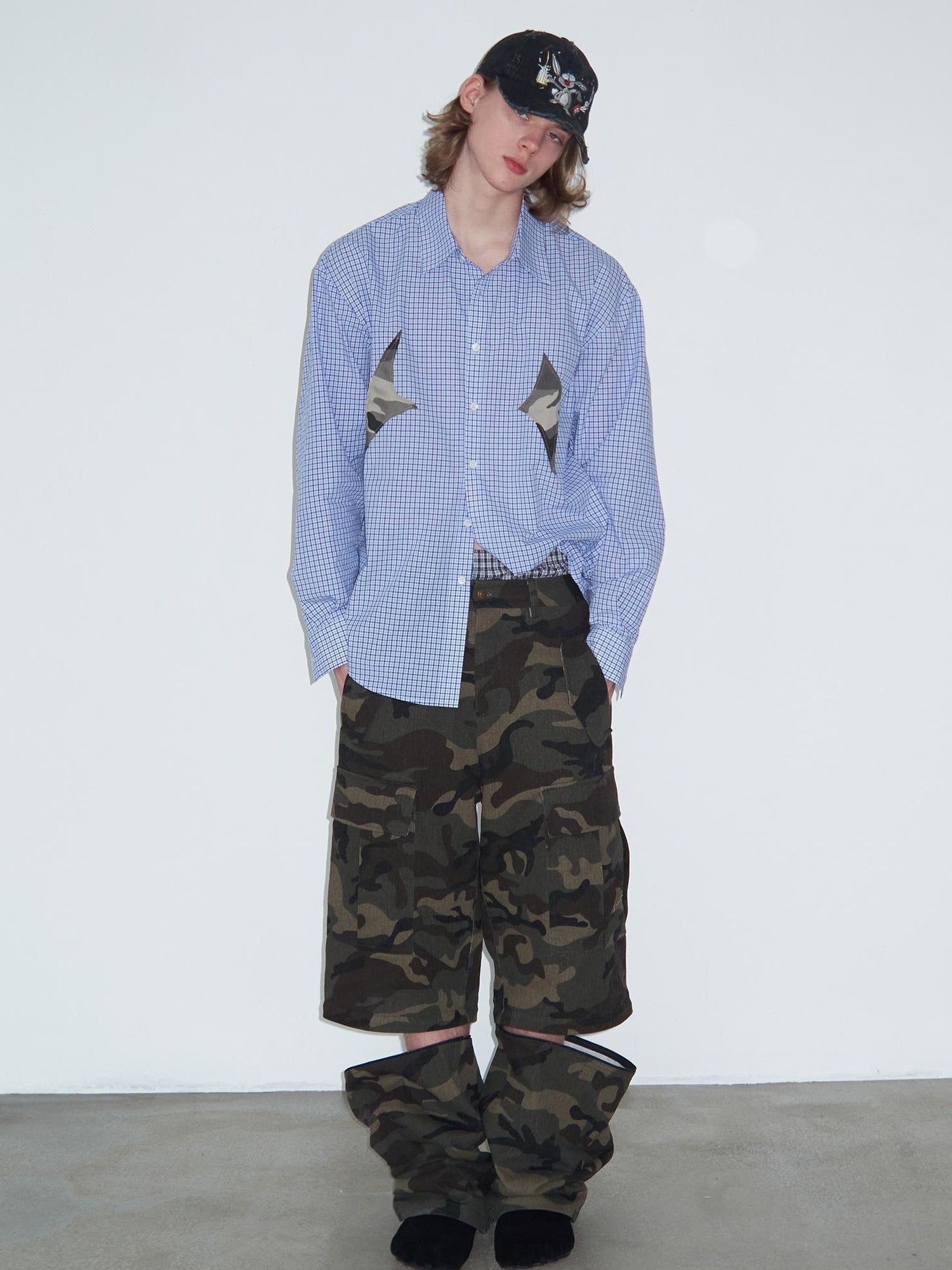 Delivery Vintage Washed Camo Cargo Pants Convertible Shorts