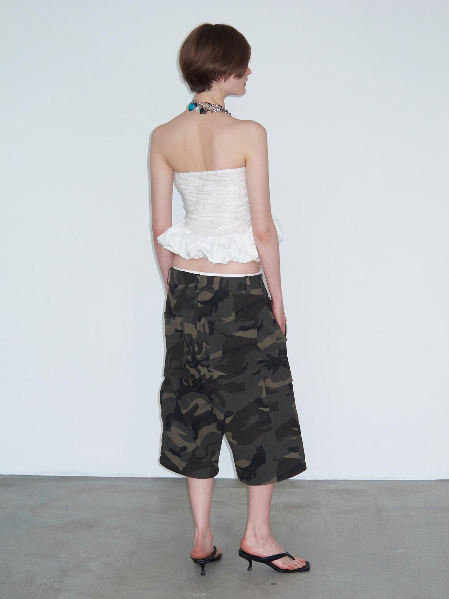 Delivery Vintage Washed Camo Cargo Pants Convertible Shorts