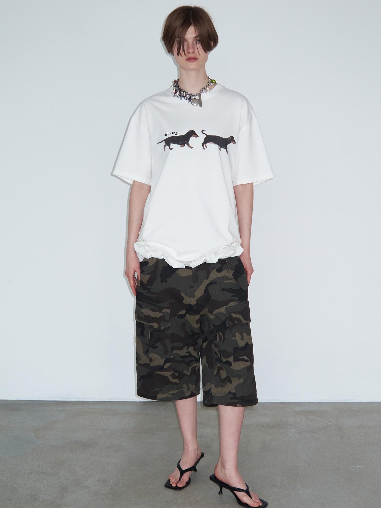 Delivery Vintage Washed Camo Cargo Pants Convertible Shorts