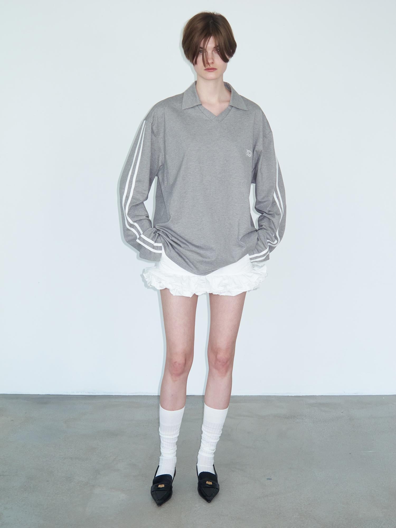 Delivery White Layered Ruffle Bloom Short Skirt