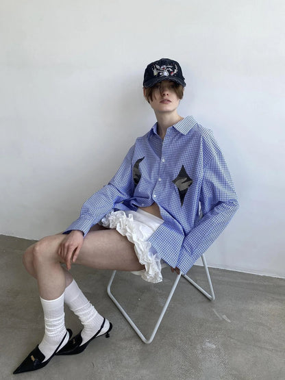 White Layered Ruffle Bloom Short Skirt