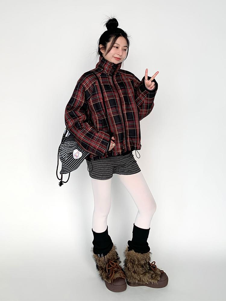 Devil Print Thermal Layered Leggings with Anti-Slip Shorts Pants