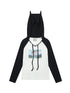 Devil Betta Earth Print Drop Shoulder Tee