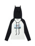 Achihara Devil Betta Earth Print Drop Shoulder Tee