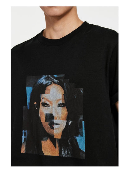 Digital Print Portrait T-Shirt