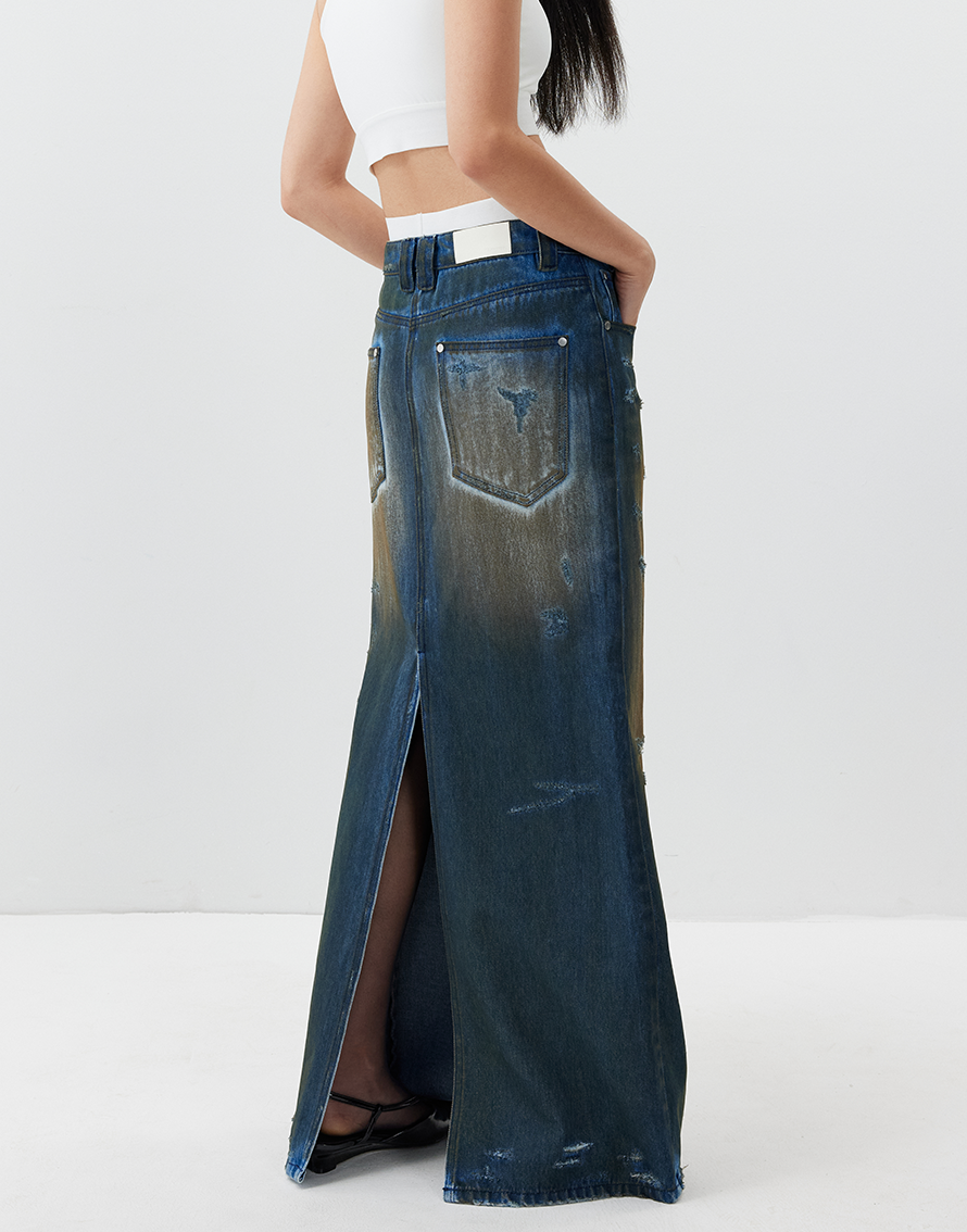 Dirty Mermaid Denim Skirt