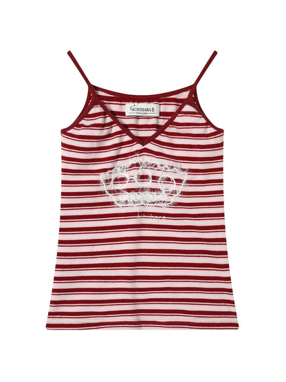 Breton Dixie Striped Rope Embroidered Bralette