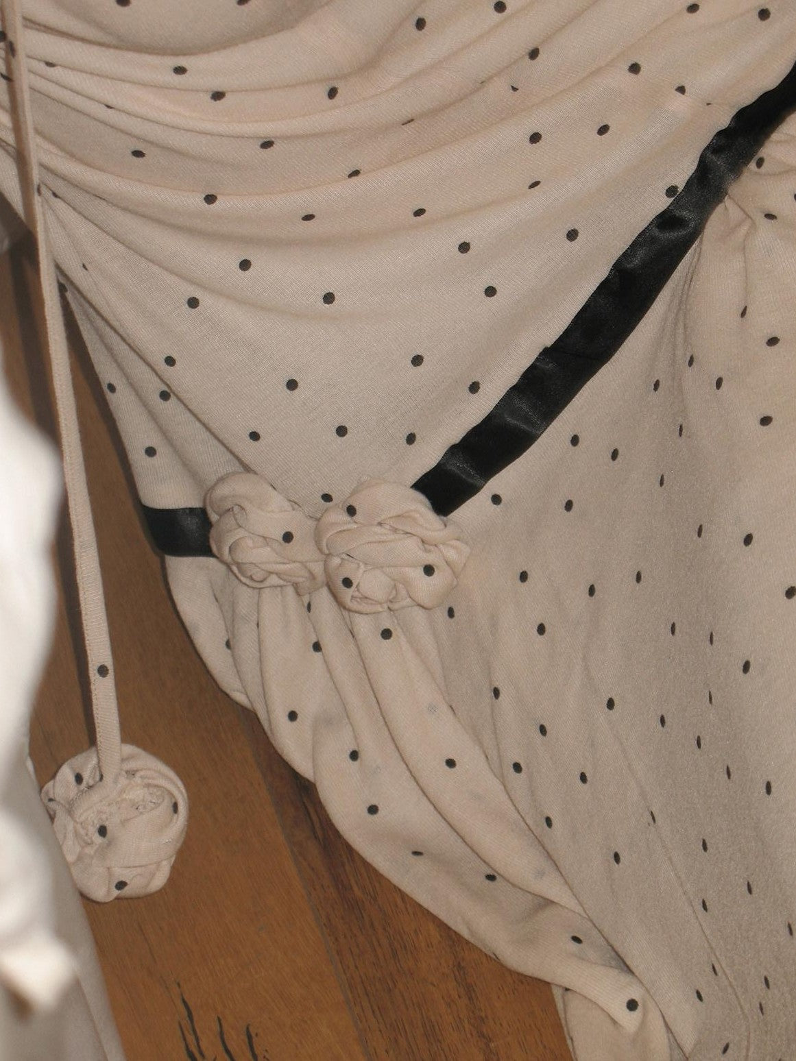 Dorydory Beige Polka Dot Irregular Hem Sleeveless Women&