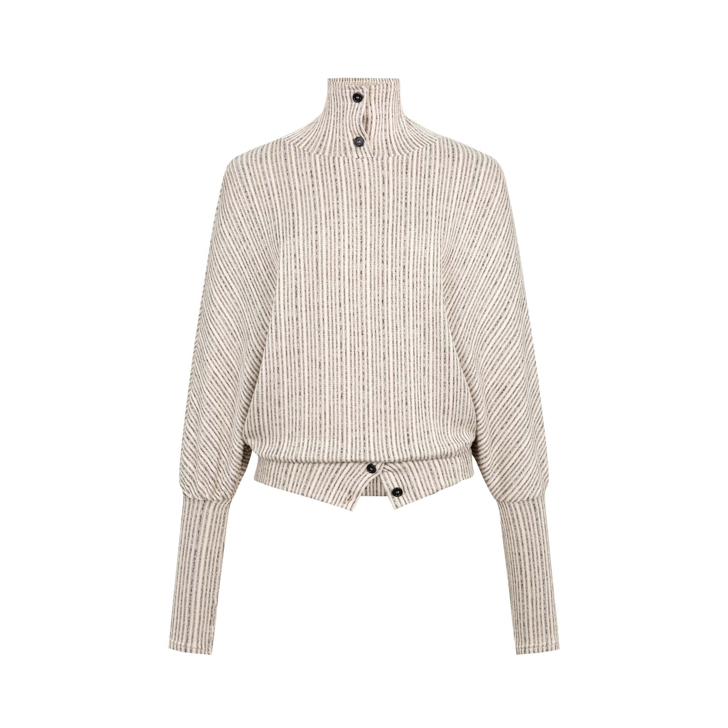 Dorydory_Beige_Striped_Knit_Batwing_High_Neck_Women&