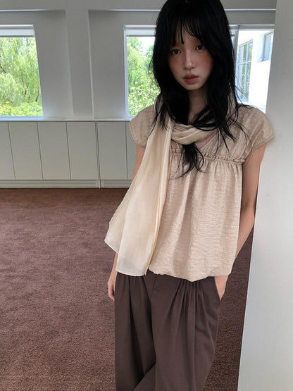 Dorydory Beige Striped Lace Rectangular Women&